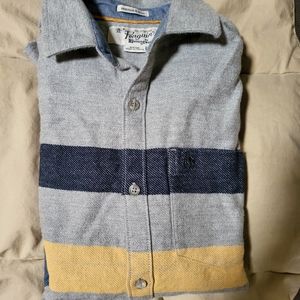 Penguin color block flannel shirt